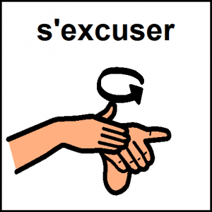 s'excuser